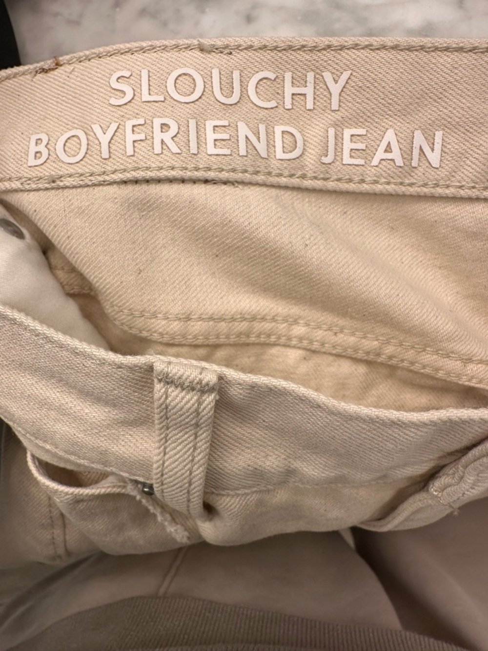 J.Crew Slouchy Boyfriend Jeans Size 29 New Without Tags Ecru Cream White - Picture 6 of 6